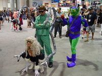 Black Cat and Doctor Octopus and Green Goblin