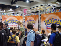 Pokemon Card Game booth swamped