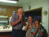 Grandpa and the kids make that strange sound