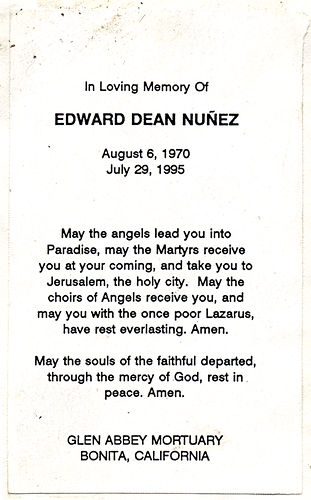 Edward Dean Nunez, 1970-1995