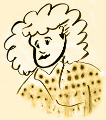 Polka Dot Big Hair Girl, 1987