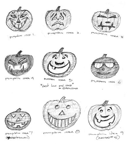 Halloween Pumpkin Designs, 1987