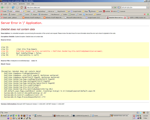 Slate.com: Server Error in '/' Application.