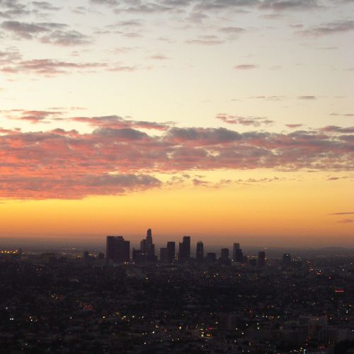 Mack Reed’s Photo of Downtown Los Angeles from Griffith Park Observatory
