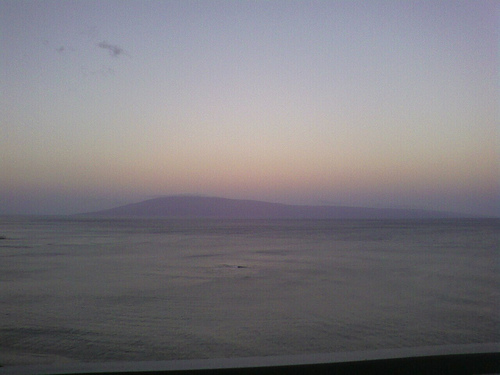 View east from Kahana, of Lanai