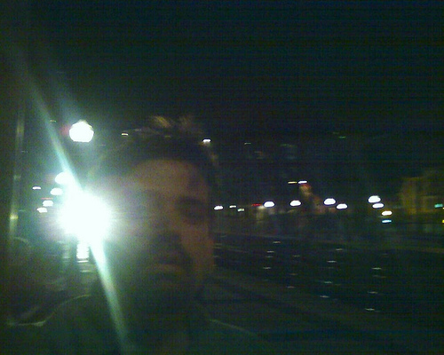 Me with Northbound Amtrak arriving Fullerton Station