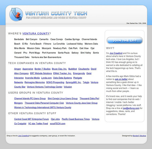 Ventura County Tech.com: Design by Border7