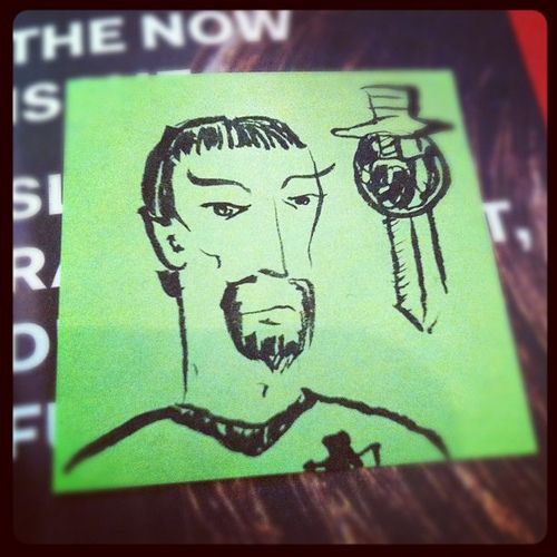 I did this Evil Spock in a morning scrum a few weeks ago.